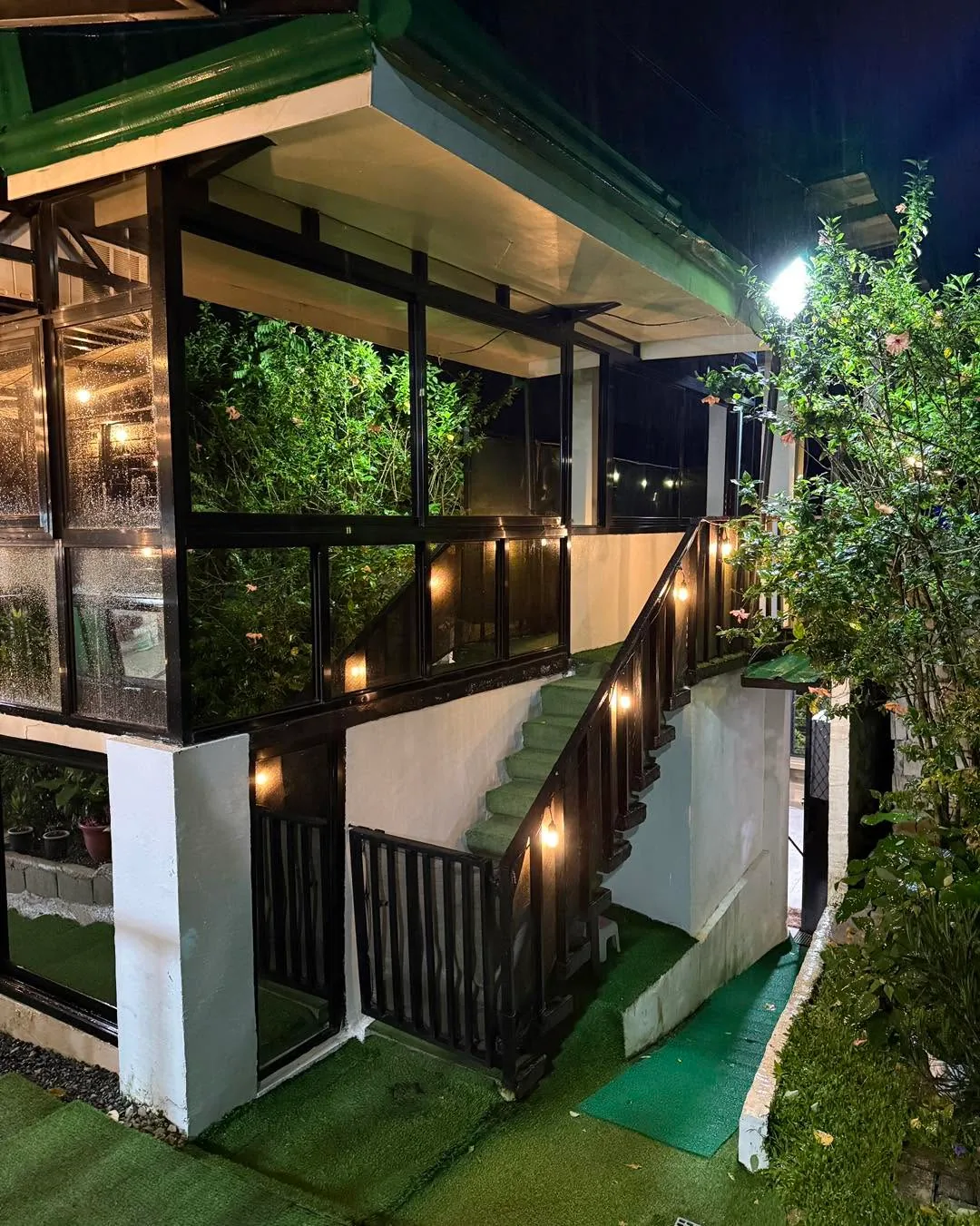 Outside of Abraham's A-Frame at Camp Zion