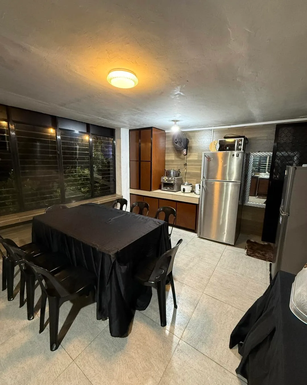 Mary's Kitchen set for shared meals