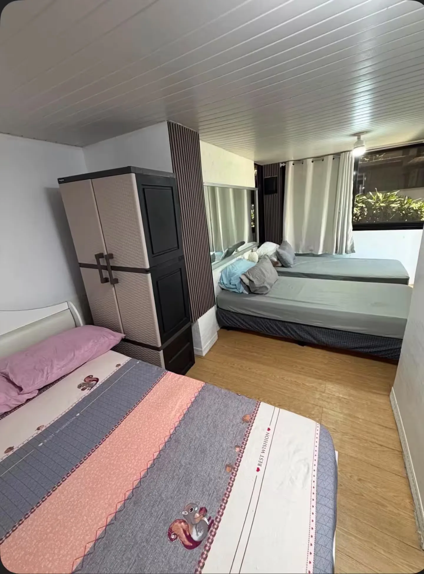 Bedroom inside Abraham's Lower A-Frame